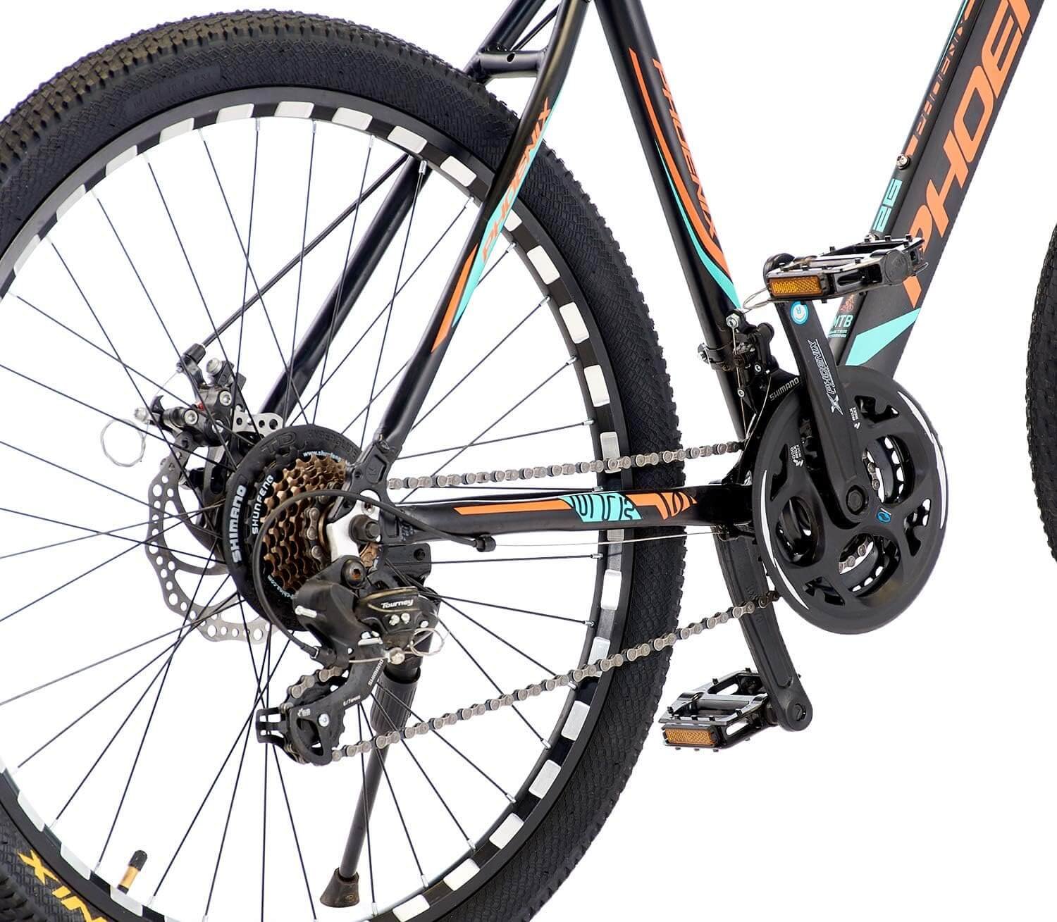 Phoenix Bicycle, 21 Speeds, 26 Inches – Black and red